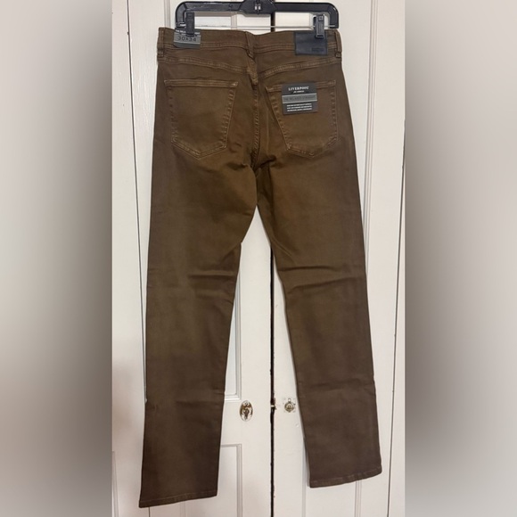 Liverpool Regent Relaxed Straight Colored Denim in Tobacco - Picture 5 of 7